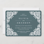 Beaux Arts Wedding Invitation | Spruce Kaart (Voorkant)