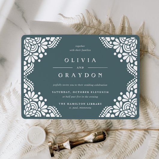 Beaux Arts Wedding Invitation | Spruce Kaart