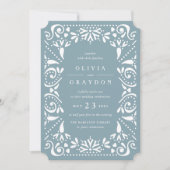 Beaux Arts Wedding Invitation | Tourmaline Kaart (Voorkant)