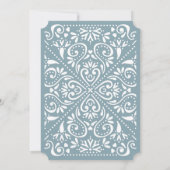 Beaux Arts Wedding Invitation | Tourmaline Kaart (Achterkant)