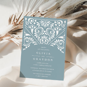 Beaux Arts Wedding Invitation   Tourmaline Kaart
