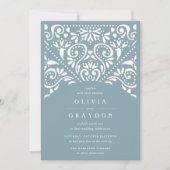 Beaux Arts Wedding Invitation | Tourmaline Kaart (Voorkant)