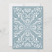 Beaux Arts Wedding Invitation | Tourmaline Kaart (Achterkant)