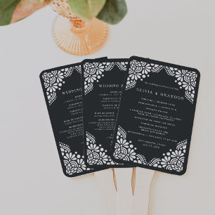 Beaux Arts Wedding Programme Handwaaier