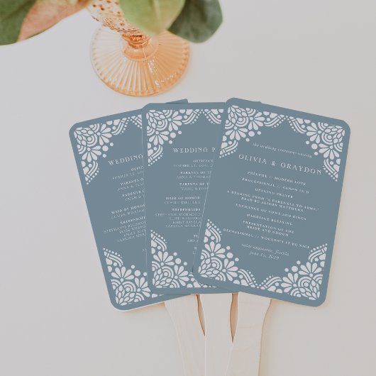 Beaux Arts Wedding Programme Handwaaier