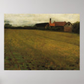 Beaux - landschap met Boerderij Poster (Voorkant)