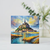 BEAUX Le Mont-Saint Michel Feestdagenkaart (Staand voorkant)