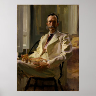 Beaux - Man met de kat ( Henry Sturgis ) Poster