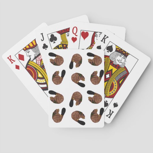 Beaver-afspeelkaarten Pokerkaarten (Achterkant)