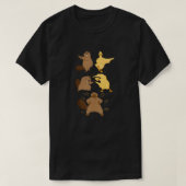 Beaver And Duck Fusion Dance Anime Funny Platypus T-shirt (Design voorkant)