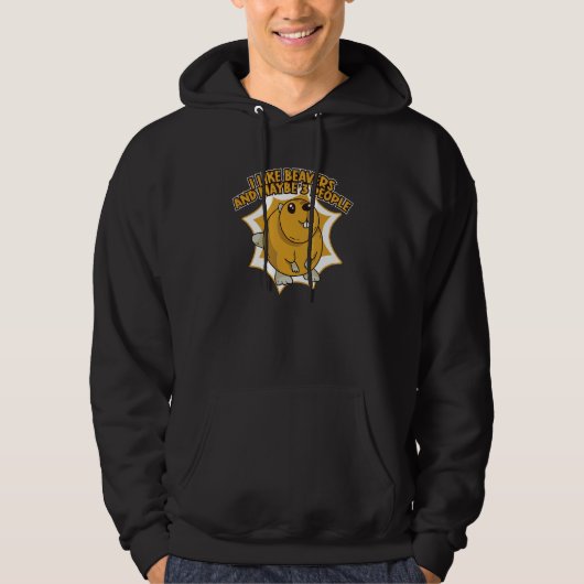 Beaver Animal Hoodie (Voorkant)