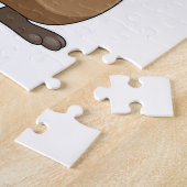 Beaver as Painter with Paint brush Legpuzzel (Zijkant)