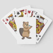 Beaver at Darts Pokerkaarten (Achterkant)
