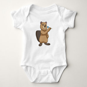 Beaver at Darts Romper