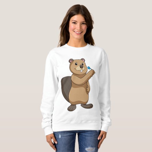 Beaver at Darts Trui (Voorkant volledig)