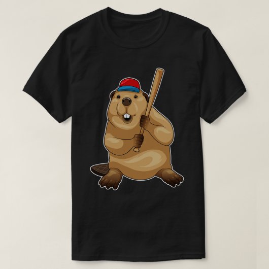 Beaver Baseball Baseball T-shirt (Design voorkant)