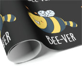 Beaver bee pun Dark BG Cadeaupapier (Rol Hoek)