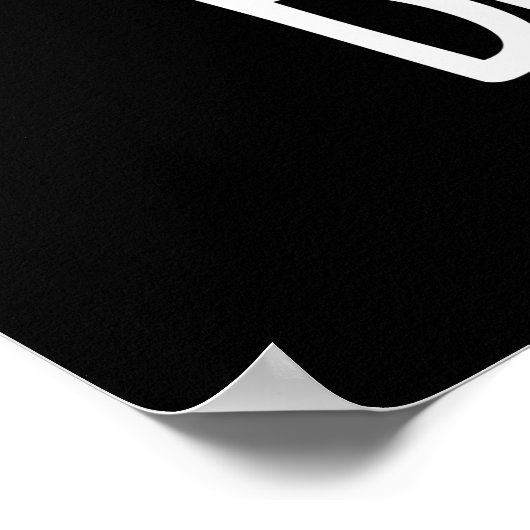 Beaver bee pun Dark BG Poster (Hoek)