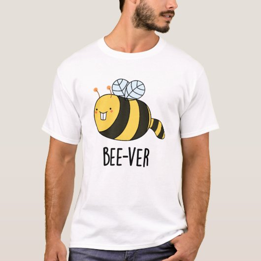 Beaver bee pun t-shirt (Voorkant)