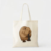 Beaver bij Chess met Chess Bishop Tote Bag (Voorkant)