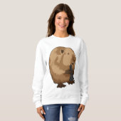 Beaver bij Chess met Chess Bishop Trui (Voorkant volledig)