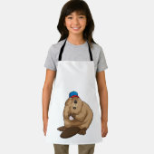 Beaver bij honkbal met honkbal schort (Insitu)