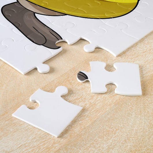 Beaver bij Zwemmen met Zwemring Legpuzzel (Zijkant)