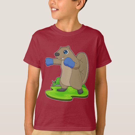 Beaver Bokshandschoenen Boksen T-shirt (Voorkant)