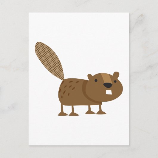 Beaver Briefkaart (Voorkant)