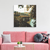 beaver - brug in eureka - bronnen canvas afdruk (Insitu (Woonkamer))