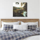 beaver - brug in eureka - bronnen canvas afdruk (Insitu (Slaapkamer))