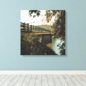 beaver - brug in eureka - bronnen canvas afdruk (Insitu (Houten vloer))