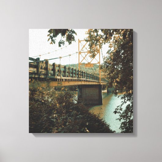 beaver - brug in eureka - bronnen canvas afdruk (Voorkant)
