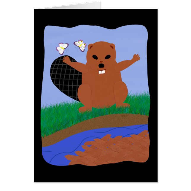 Beaver Building Cartoon Art (Voorkant)