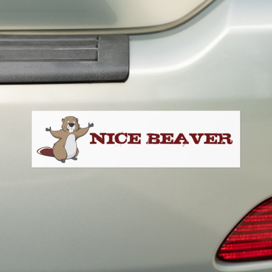 BEAVER-BUMPERSTICKER BUMPERSTICKER (Op auto)