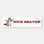 BEAVER-BUMPERSTICKER BUMPERSTICKER (Voorkant)