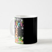 Beaver Bunny Egg Hunting Beaver Happy Easter Koffiemok (Voorkant links)