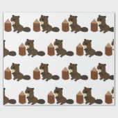 Beaver Cadeaupapier (Vlak)
