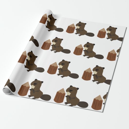Beaver Cadeaupapier (Uitgerold)