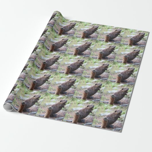 Beaver Cadeaupapier (Uitgerold)