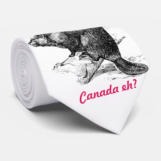 Beaver Canada eh?  Verlichtingsroute Stropdas (Opgerold)