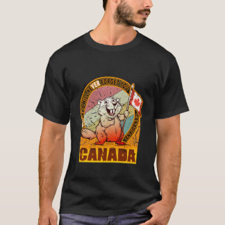 Beaver Canada Vlag T-shirt