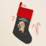 Beaver Cheerful Christmas Winter Animals Beavers Kerstsok<br><div class="desc">De bever bij Kerstmis met sprookjes. Vreemde dieren met geschenken en sneeuw voor de feestdagen. Ook grappig voor Kerstmis in juli. Beavers zijn schattige dieren en perfect voor Kerstmis.</div>