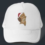 Beaver Cheerful Christmas Winter Animals Beavers Trucker Pet<br><div class="desc">De bever bij Kerstmis met sprookjes. Vreemde dieren met geschenken en sneeuw voor de feestdagen. Ook grappig voor Kerstmis in juli. Beavers zijn schattige dieren en perfect voor Kerstmis.</div>