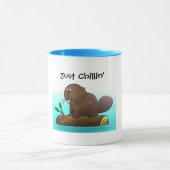 Beaver chillin mok (Midden)