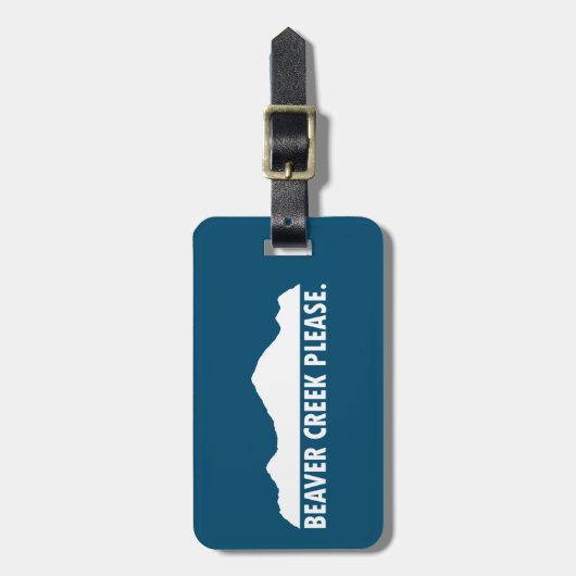 Beaver Creek alsjeblieft Bagagelabel (Voorkant verticaal)