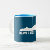 Beaver Creek alsjeblieft Tweekleurige Koffiemok (Voorkant links)