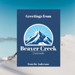 Beaver Creek Col skigebied vakantie blauw Briefkaa Briefkaart