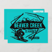 Beaver Creek Colorado briefkaart op skilifhoogte (Voorkant / Achterkant)