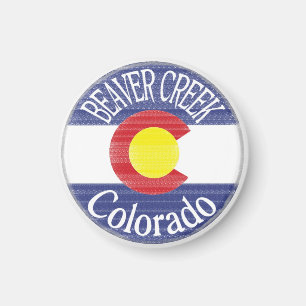 Beaver Creek Colorado cirkel flag magnet